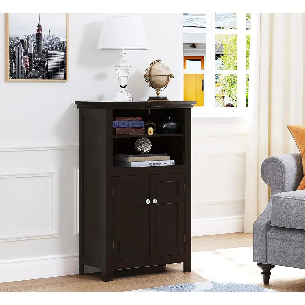 Bathroom Storage Cabinet, loor Wood Cabinet with Doand Adjustable Shelves, reestanding Entryway Cabinet Organizer ()
Bathroom Storage Cabinet, loor Wood Cabinet with Doand Adjustable Shelves, reestanding Entryway Cabinet Organizer ()