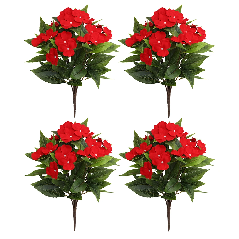 Year Round 4 Pcs Faux Impatiens Flowers for Outdoor Decoration Lifelike Plants Designed for Home and Garden Use
Year Round 4 Pcs Faux Impatiens Flowers for Outdoor Decoration Lifelike Plants Designed for Home and Garden Use