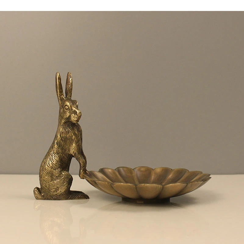 Rabbit Shape Brass Ornaments Bedroom Living Room Desk Decoration Storage Tray Dry Fruit Snack Home
Rabbit Shape Brass Ornaments Bedroom Living Room Desk Decoration Storage Tray Dry Fruit Snack Home