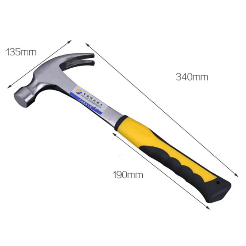 Heavy Duty 0.75KG Claw Hammer High Carbon Steel Geological Hammer Integrated Forging Multifunctional Hardware Tool for Carpenter
Heavy Duty 0.75KG Claw Hammer High Carbon Steel Geological Hammer Integrated Forging Multifunctional Hardware Tool for Carpenter