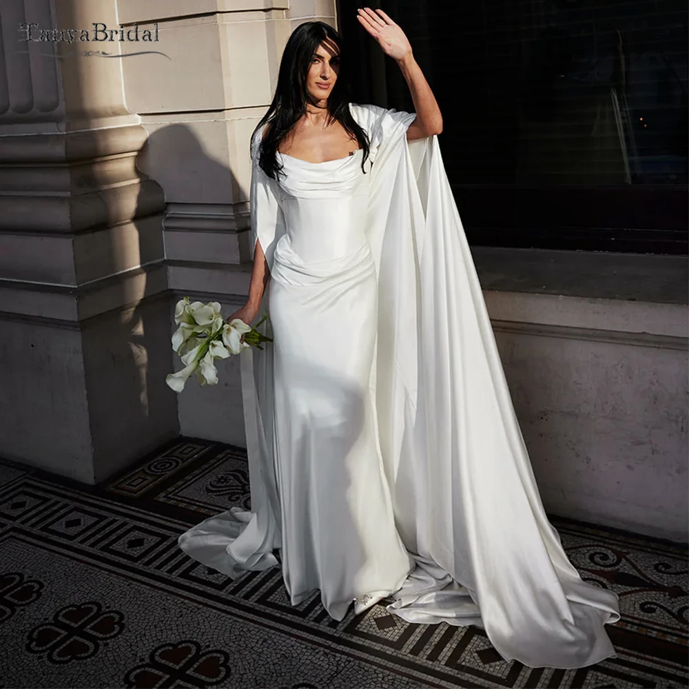 Мягкая атласная длинная свадебная накидка, с отверстием для рукавов, простая элегантная свадебная шаль, длинная куртка DJ538
Мягкая атласная длинная свадебная накидка, с отверстием для рукавов, простая элегантная свадебная шаль, длинная куртка DJ538