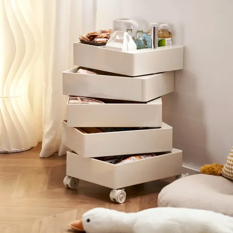 360 Rotating Bedside Table Bedroom Ins Style Multi-Layer Drawer Movable Storage Cabinet Cosmetics Multiple Cabinets Functions
360 Rotating Bedside Table Bedroom Ins Style Multi-Layer Drawer Movable Storage Cabinet Cosmetics Multiple Cabinets Functions