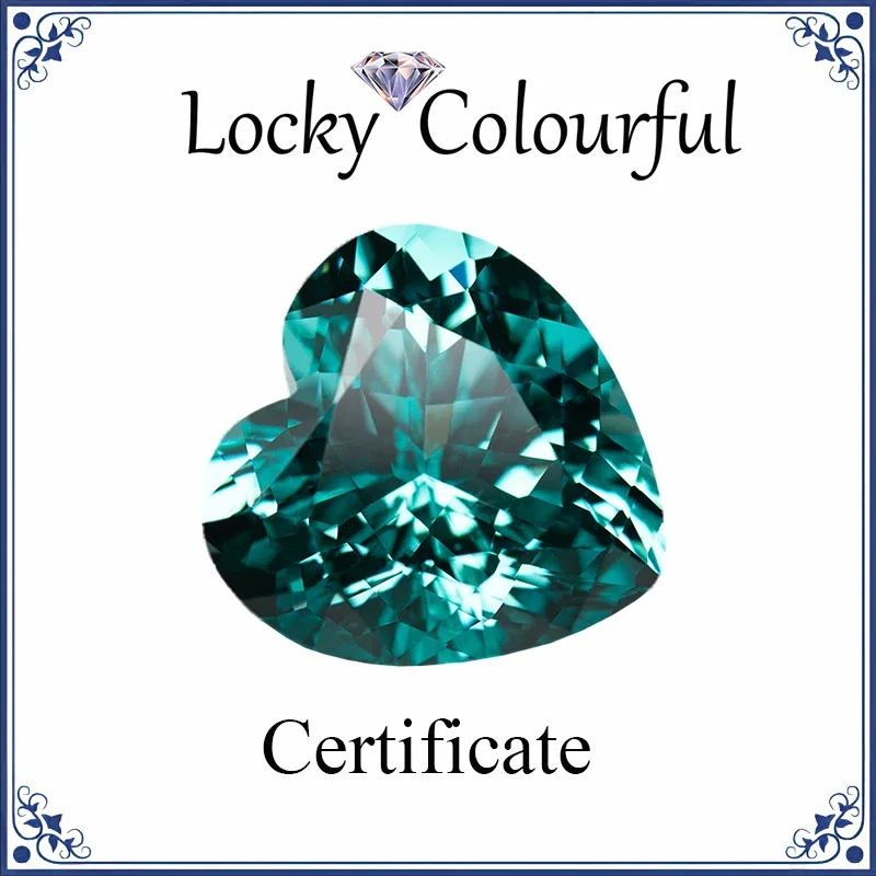 Lab Grown Paraíba VVS1 Heart Shape Gemstones Charms Beads Diy for Jewelry Making Bracelet Materials Selectable AGL Certificat
Lab Grown Paraíba VVS1 Heart Shape Gemstones Charms Beads Diy for Jewelry Making Bracelet Materials Selectable AGL Certificat