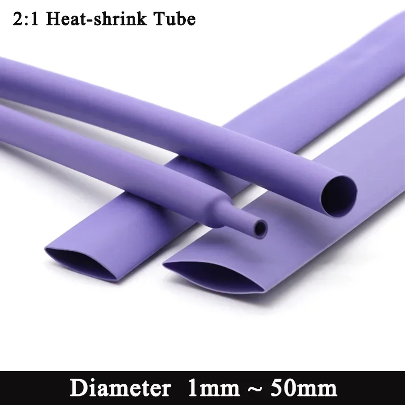 1~15M Purple 2:1 Heat Shrink Tube Dia 1mm ~ 50mm Heat-shrink Tubing Wire Repair Protector Cable Connector Insulation Sleeving
1~15M Purple 2:1 Heat Shrink Tube Dia 1mm ~ 50mm Heat-shrink Tubing Wire Repair Protector Cable Connector Insulation Sleeving