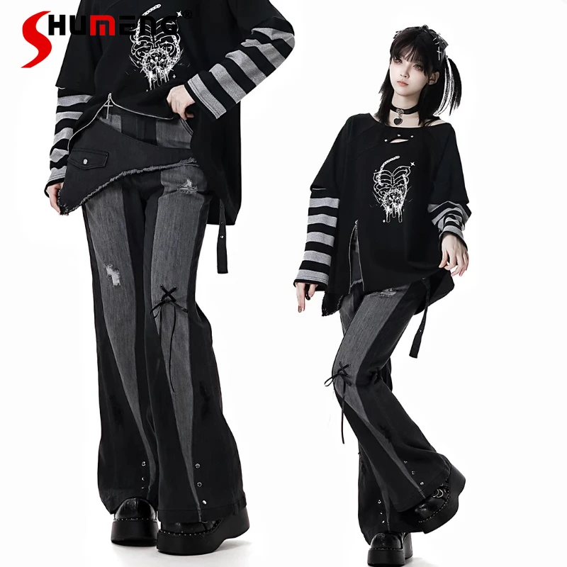 2025 Summer New American Retro Style High-waisted Denim Pants Slim Fit Strap Splicing Irregular Waist Seal Jeans Women's Clothes
2025 Summer New American Retro Style High-waisted Denim Pants Slim Fit Strap Splicing Irregular Waist Seal Jeans Women's Clothes