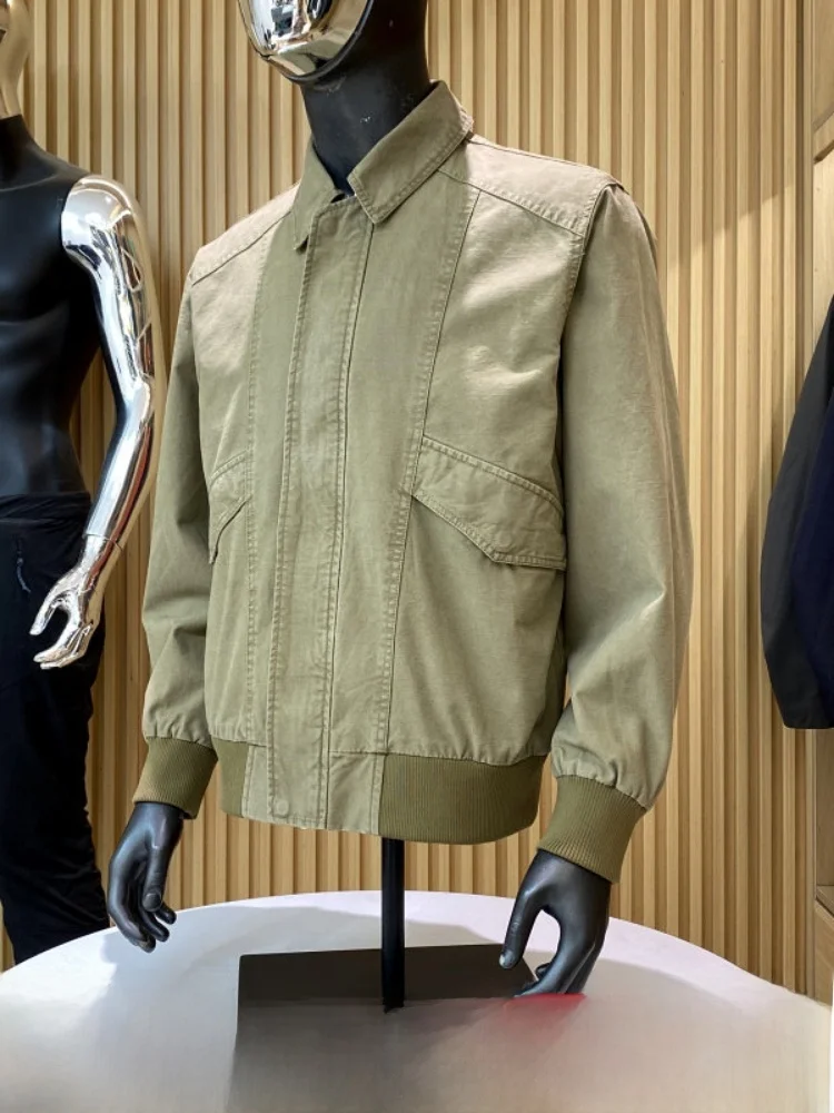 Retro American Style! 3D Tailoring! Spring Men's 100% Cotton Washed Collar Workwear Jacket Outerwear Trendy
Retro American Style! 3D Tailoring! Spring Men's 100% Cotton Washed Collar Workwear Jacket Outerwear Trendy