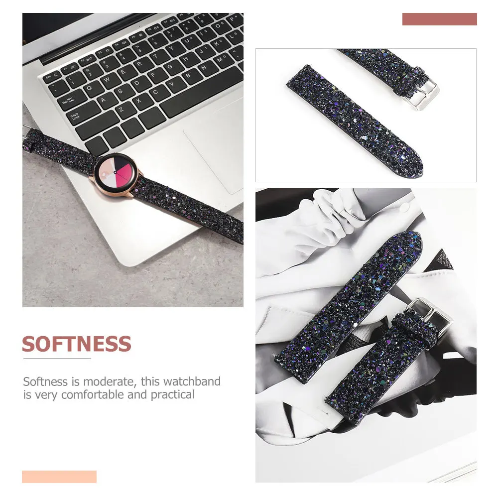 Replaceable Comfortable Shiny Watchband Soft Durable Glitter Practical Watch Strap Supply Watchband
Replaceable Comfortable Shiny Watchband Soft Durable Glitter Practical Watch Strap Supply Watchband