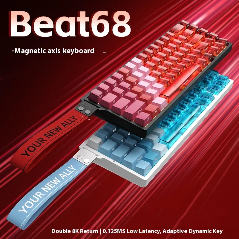 Beat68 Магнитная ось 8K ARGB Механическая клавиатура Проводная трехрежимная индивидуальная магнитная нефритовая ось с низкой задержкой для киберспортивных игр в подарок
Beat68 Магнитная ось 8K ARGB Механическая клавиатура Проводная трехрежимная индивидуальная магнитная нефритовая ось с низкой задержкой для киберспортивных игр в подарок