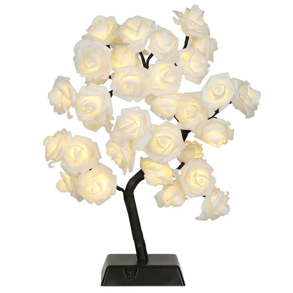 1Pcs Simulated Rose Flower Tree LED Lamp Beautiful Creative Desk Lamp No Battery Indoor Decoration Light for Bedroom Living Room
1Pcs Simulated Rose Flower Tree LED Lamp Beautiful Creative Desk Lamp No Battery Indoor Decoration Light for Bedroom Living Room