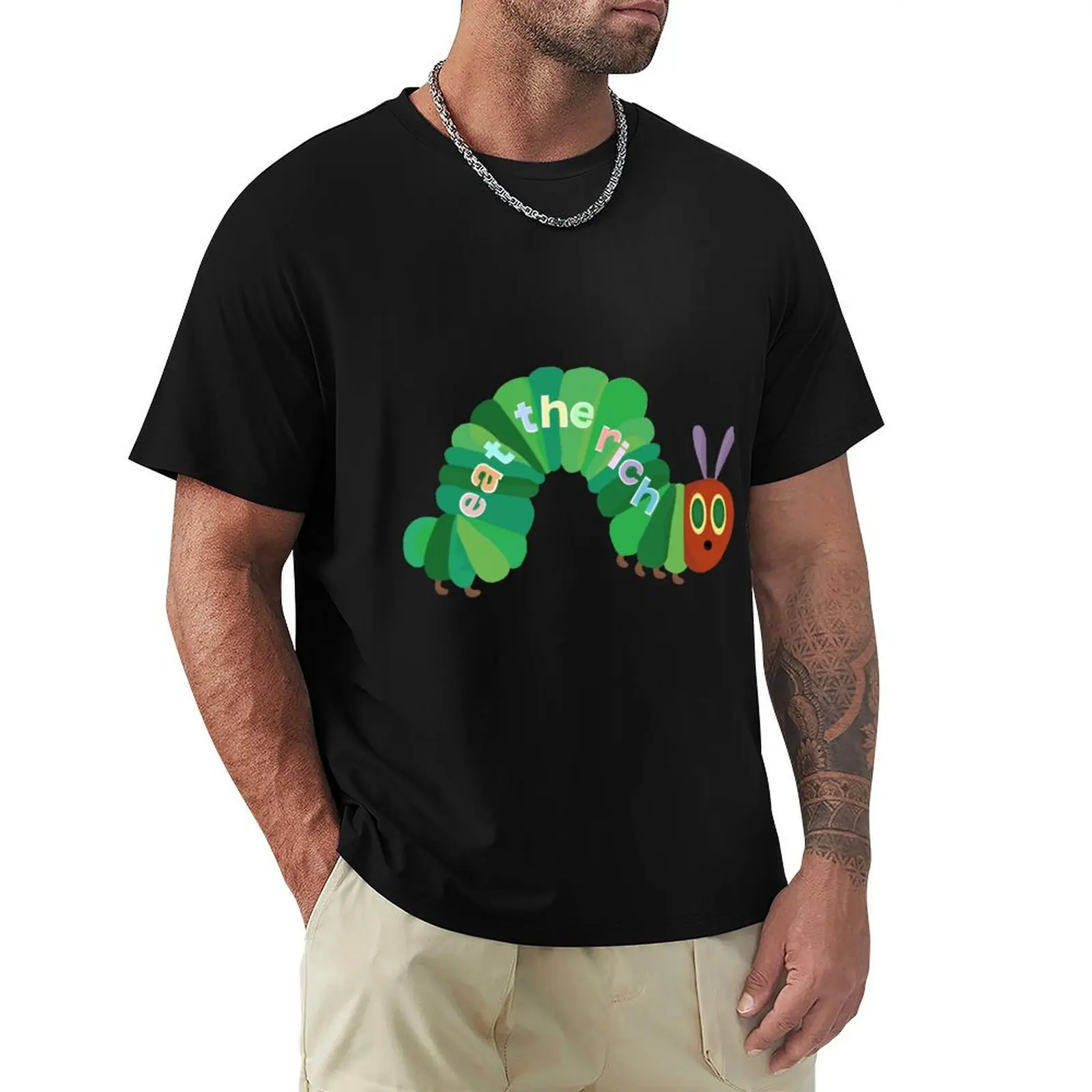 Eat the rich hungry caterpillar T-Shirt Fashion Casual Short Sleeve T-Shirt
Eat the rich hungry caterpillar T-Shirt Fashion Casual Short Sleeve T-Shirt