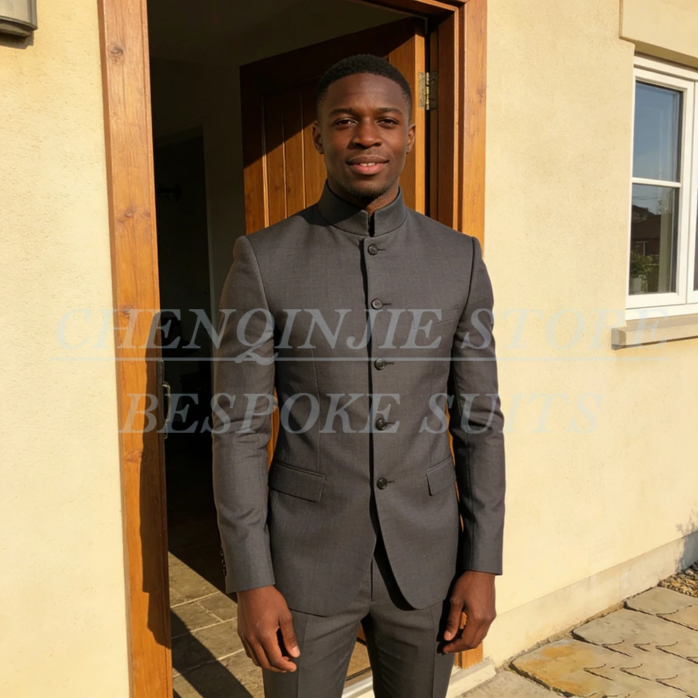 Customized African Men's Suits Blazer 2026 Daily Single Breasted Stand Lapel 2 Piece Jacket Pants Outwear Costume homme
Customized African Men's Suits Blazer 2026 Daily Single Breasted Stand Lapel 2 Piece Jacket Pants Outwear Costume homme