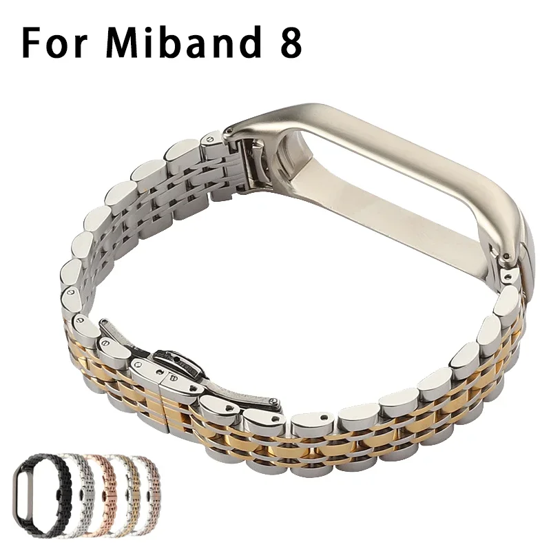 Metal Strap For Xiaomi Mi Band 8 7 6 5 Smart watch Accessories Replacement Stainless Steel Bracelet For MiBand 3 4 Wristband
Metal Strap For Xiaomi Mi Band 8 7 6 5 Smart watch Accessories Replacement Stainless Steel Bracelet For MiBand 3 4 Wristband