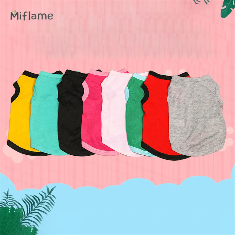 Miflame Solid Color Vest For Pet Dog Clothes Chihuahua Teddy Summer Models Small Medium Dogs Clothing Cotton Puppy Thin T-shirt
Miflame Solid Color Vest For Pet Dog Clothes Chihuahua Teddy Summer Models Small Medium Dogs Clothing Cotton Puppy Thin T-shirt