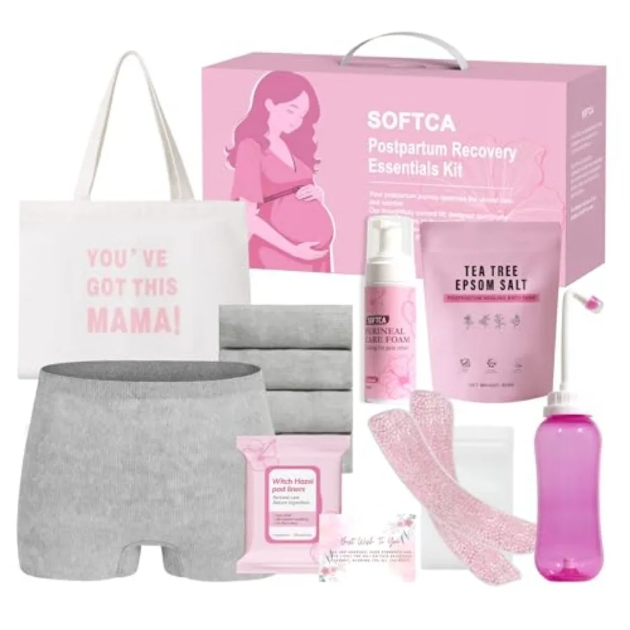 Postpartum Essentials Kit - Peri Bottle, Perineal Ice Packs, Perineal Healing Foam, Disposable Underwears, Cooling Pad Liners,
Postpartum Essentials Kit - Peri Bottle, Perineal Ice Packs, Perineal Healing Foam, Disposable Underwears, Cooling Pad Liners,