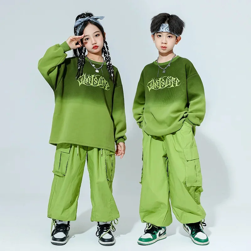 Spring Autumn Children Boys Girls Streetwear Fashion Loose Pullover Sweatshirt Cargo Pants Sets Kids Tracksuits Stage Clothes
Spring Autumn Children Boys Girls Streetwear Fashion Loose Pullover Sweatshirt Cargo Pants Sets Kids Tracksuits Stage Clothes