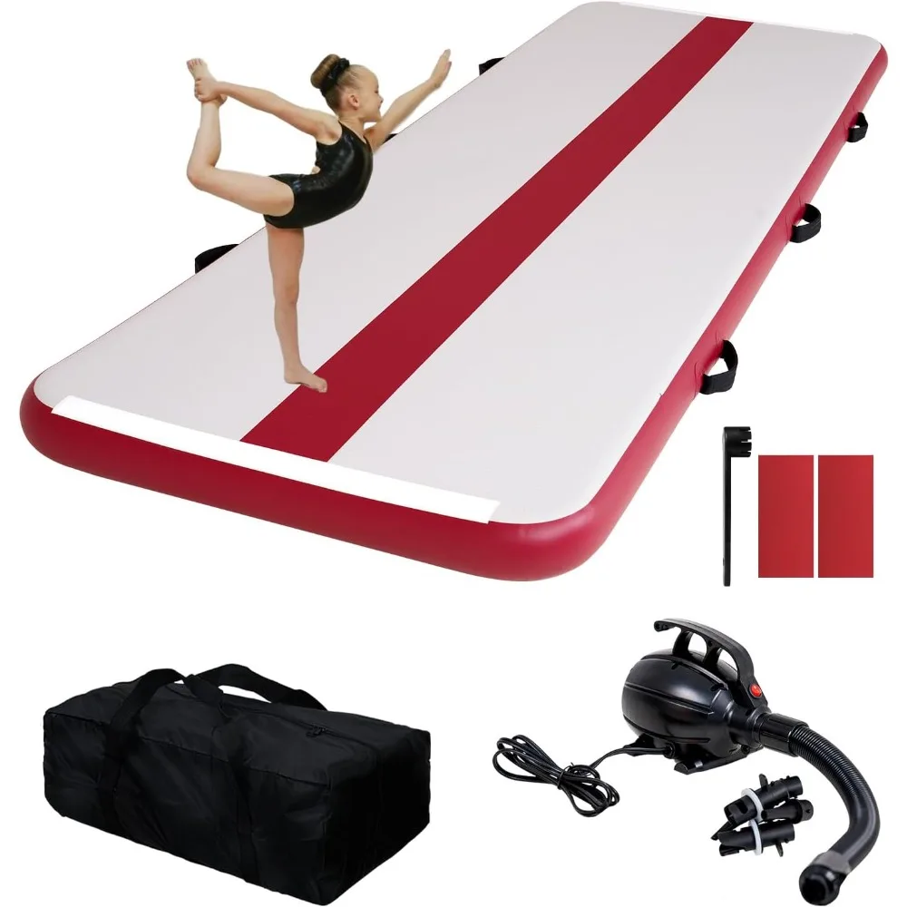 Gymnastics Mat Inflatable Air Tumble Track 10ft Tumbling Mat 4in Thick Gymnastics Equipment for Kids& Youth
Gymnastics Mat Inflatable Air Tumble Track 10ft Tumbling Mat 4in Thick Gymnastics Equipment for Kids& Youth