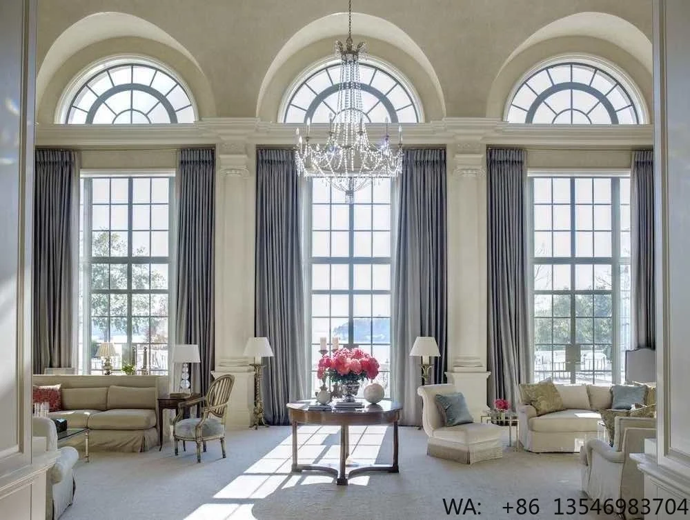 SJUMBO French Style Arched Large Glass Double Glazed Windows Soundproof Screen Door Rod Aluminium Window Frame
SJUMBO French Style Arched Large Glass Double Glazed Windows Soundproof Screen Door Rod Aluminium Window Frame