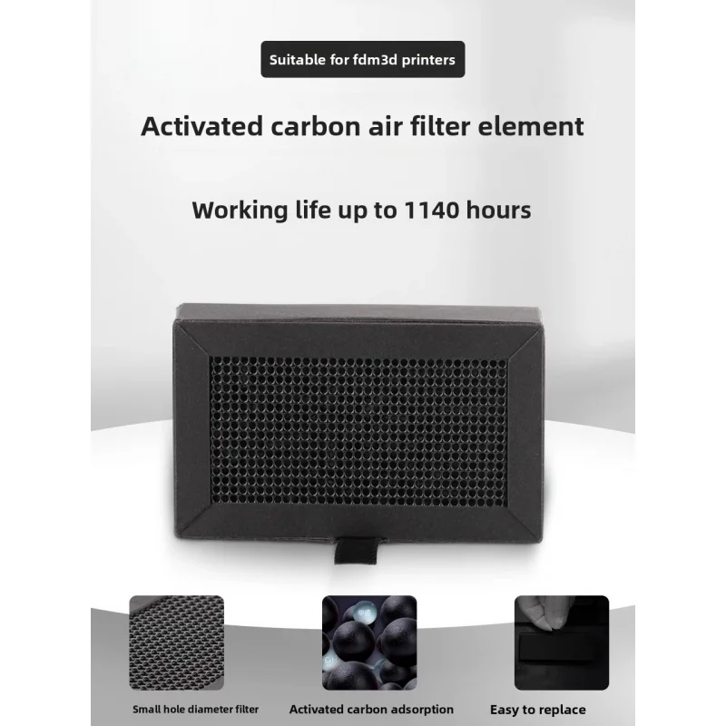 The brand-new high-quality 3D printer activated carbon air filter X1/P1 series is suitable for Bambu Lab
The brand-new high-quality 3D printer activated carbon air filter X1/P1 series is suitable for Bambu Lab