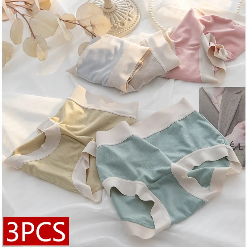 3Pcs Women's Panties Mid-Waist Fashion Underwear Breathable Plus Size Ladies Underpants Girls Briefs Solid Color Female Lingerie
3Pcs Women's Panties Mid-Waist Fashion Underwear Breathable Plus Size Ladies Underpants Girls Briefs Solid Color Female Lingerie