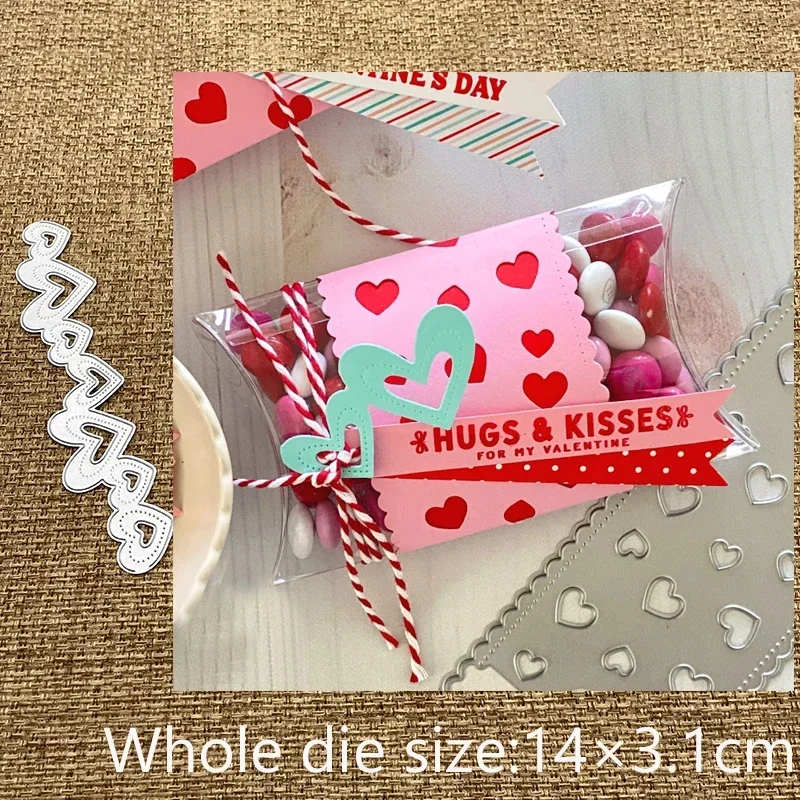 New Design Craft Metal Cutting Die cut dies Heart Strip decoration scrapbook Album Paper Card Craft Embossing die cuts
New Design Craft Metal Cutting Die cut dies Heart Strip decoration scrapbook Album Paper Card Craft Embossing die cuts