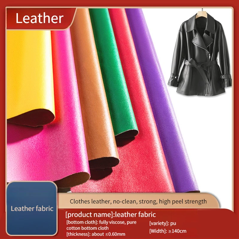 Soft Faux Leather Fabric By Meters for Clothes Coat Pants Skirt Sewing Needlework Artificia PU Skin Sensation Cloth Green Brown
Soft Faux Leather Fabric By Meters for Clothes Coat Pants Skirt Sewing Needlework Artificia PU Skin Sensation Cloth Green Brown