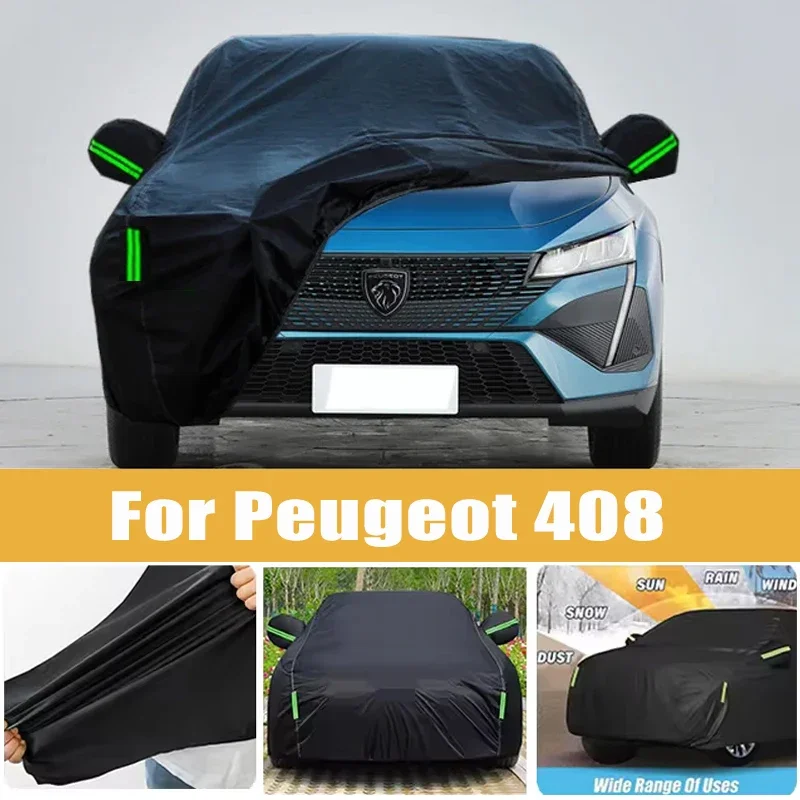For Peugeot 408 Full Car Cover Four Seasons Outdoor Sun Anti UV Rain Snow Dust Protection Oxford Cloth Accessories
For Peugeot 408 Full Car Cover Four Seasons Outdoor Sun Anti UV Rain Snow Dust Protection Oxford Cloth Accessories