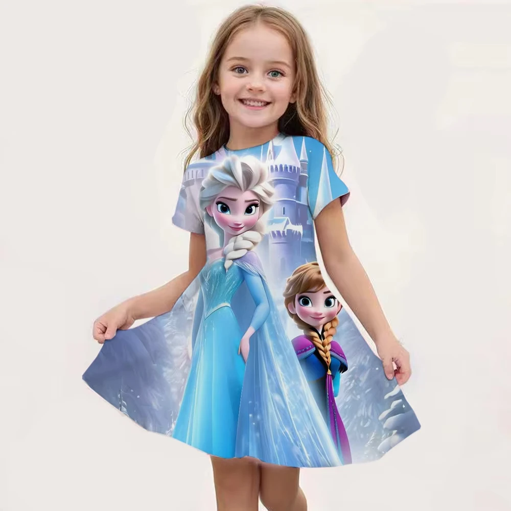 MINISO Summer New Girl's Cute Cartoon Elsa Costume Printed Princess Dress Fashion Trend Birthday Party Casual Women Dress
MINISO Summer New Girl's Cute Cartoon Elsa Costume Printed Princess Dress Fashion Trend Birthday Party Casual Women Dress