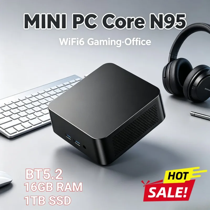 Streamlined MINI PC Core N95 16GB RAM 1TB SSD WIFI 6 BT5.2 4K HD Lithe Diversion Gaming Home Learning
Streamlined MINI PC Core N95 16GB RAM 1TB SSD WIFI 6 BT5.2 4K HD Lithe Diversion Gaming Home Learning