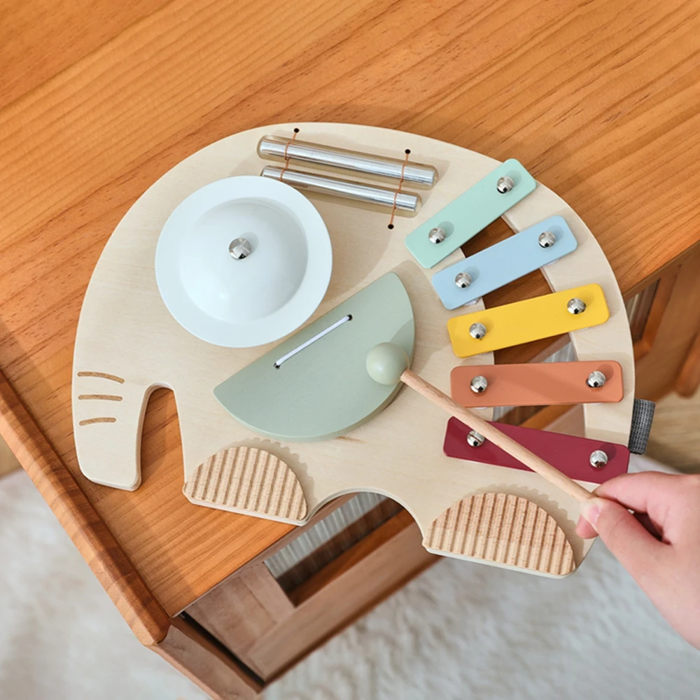 Wooden Music Instruments Xylophone Drum Kit Montessori Educational Music Table Toys for Kids Elephant Baby Music Toys Gifts
Wooden Music Instruments Xylophone Drum Kit Montessori Educational Music Table Toys for Kids Elephant Baby Music Toys Gifts