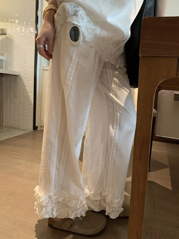 plus Size Women's Casual High Waist Embroidered Lace Trim Wide Leg Pants Spring Summer Slimming Long Trousers Comfortable Fit
plus Size Women's Casual High Waist Embroidered Lace Trim Wide Leg Pants Spring Summer Slimming Long Trousers Comfortable Fit