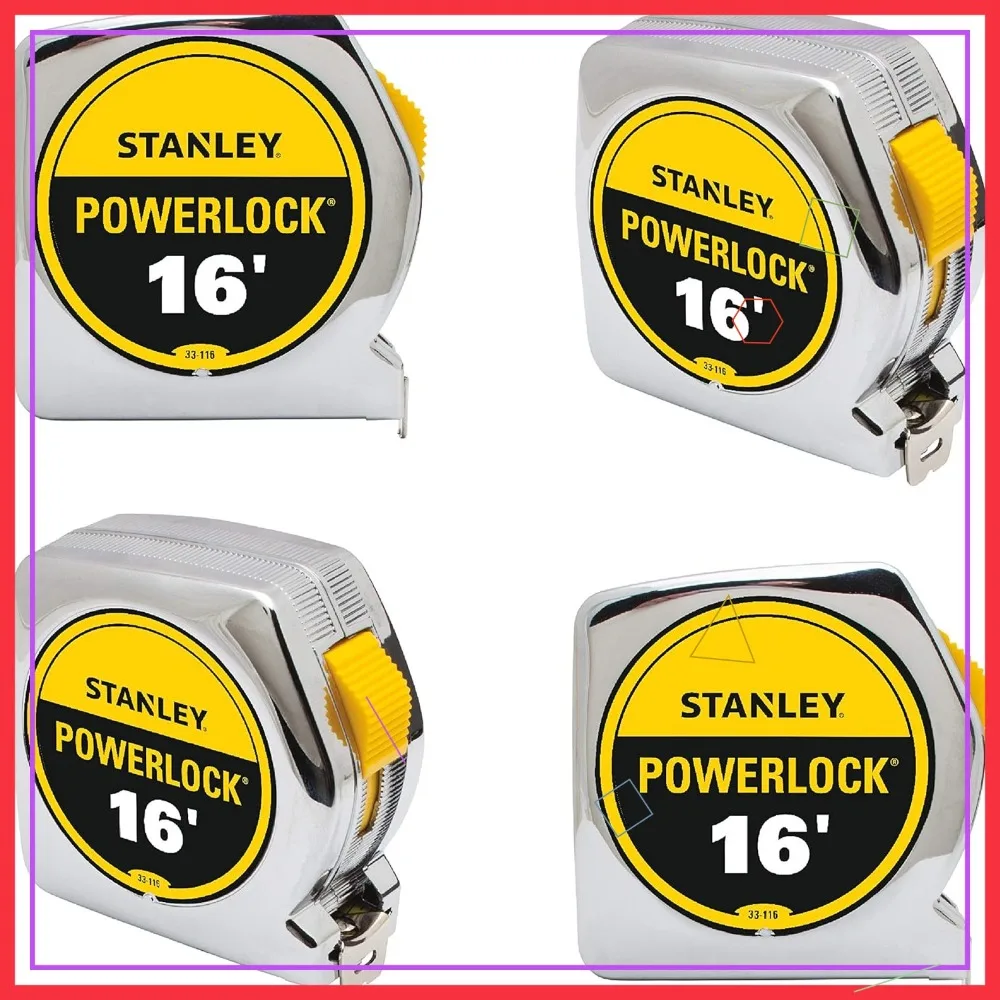 16ft. Powerlock Tape Rule 4-Pack, Durable and Accurate Measuring Tool for DIY Projects
16ft. Powerlock Tape Rule 4-Pack, Durable and Accurate Measuring Tool for DIY Projects