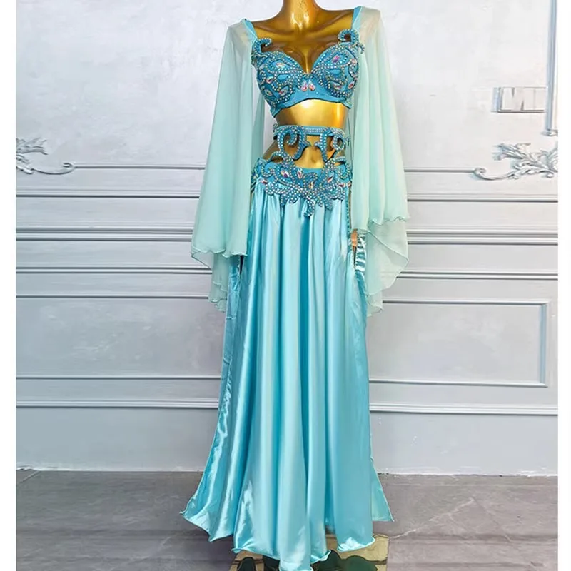Belly Dance Performance Costume, Practice Costume, Diamond Studded Oriental Dance Silk Skirt, Dance Performance Costume
Belly Dance Performance Costume, Practice Costume, Diamond Studded Oriental Dance Silk Skirt, Dance Performance Costume