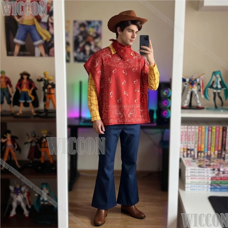 Cartoon 5 Game Woody Cosplay Cape Hat Wig 2026 Western Cowboy Mens Outfit For Halloween Christmas Party Festival Fancy Comic Con
Cartoon 5 Game Woody Cosplay Cape Hat Wig 2026 Western Cowboy Mens Outfit For Halloween Christmas Party Festival Fancy Comic Con