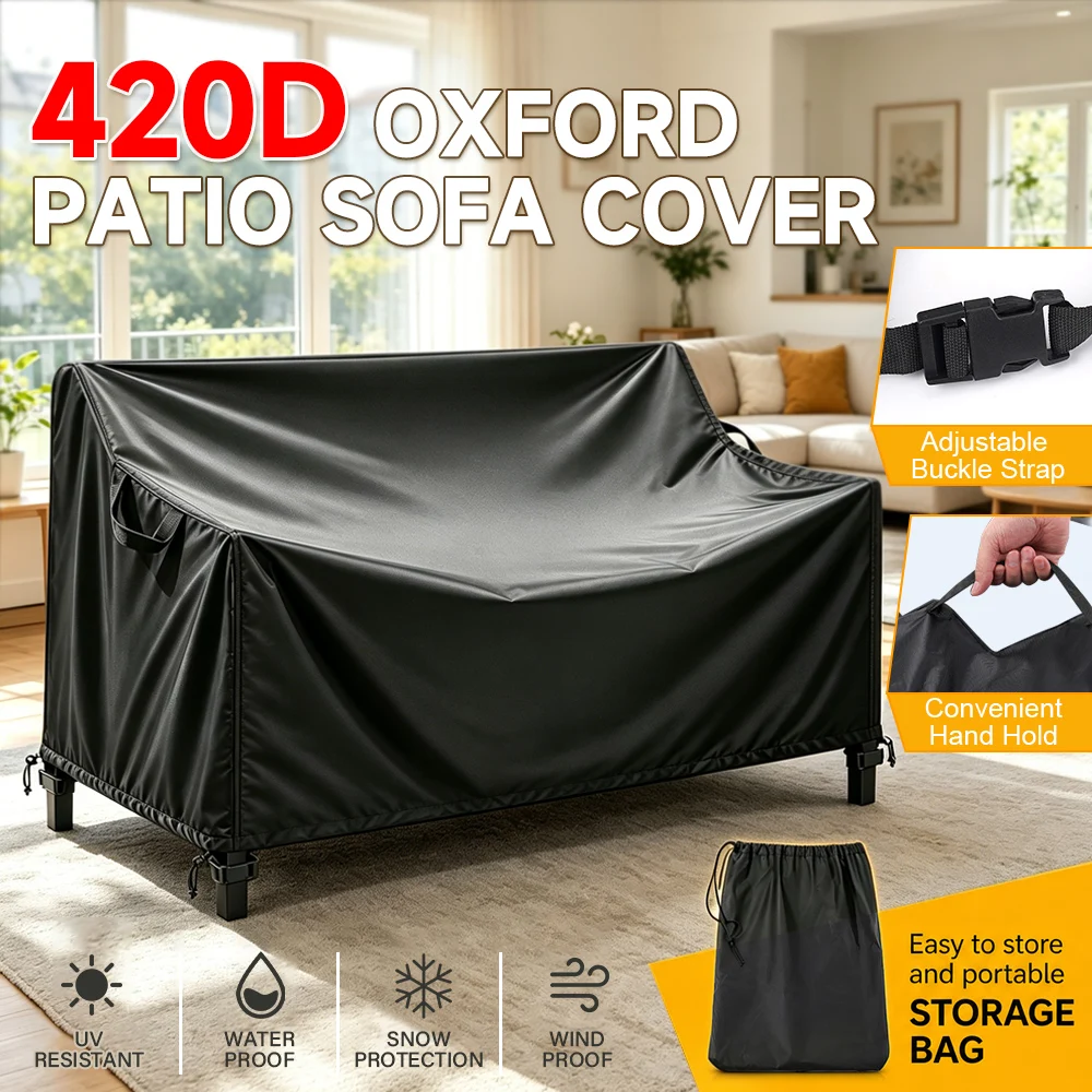 Outdoor Patio Waterproof Sofa Cover 420D Resistant UV Rays Dust Wind Rain Furniture Protective Cover For Outdoor Gardens Patios
Outdoor Patio Waterproof Sofa Cover 420D Resistant UV Rays Dust Wind Rain Furniture Protective Cover For Outdoor Gardens Patios