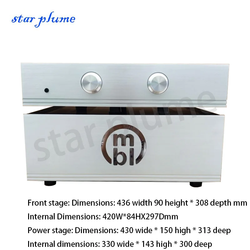 MBL All-aluminum Power Amplifier Case Preamplifier Case Postamplifier Chassis (430*150*313)Amplifier Audio Chassis Shell DIY Box
MBL All-aluminum Power Amplifier Case Preamplifier Case Postamplifier Chassis (430*150*313)Amplifier Audio Chassis Shell DIY Box