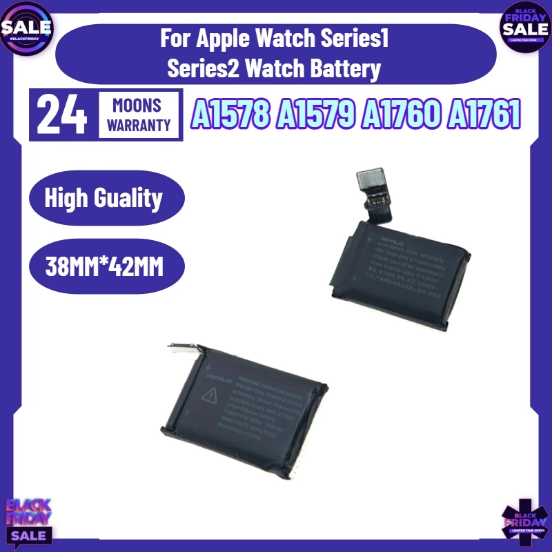 New A1579 Battery for Apple Watch Series1 Series2 Watch Battery A1578 A1760 A1761
New A1579 Battery for Apple Watch Series1 Series2 Watch Battery A1578 A1760 A1761