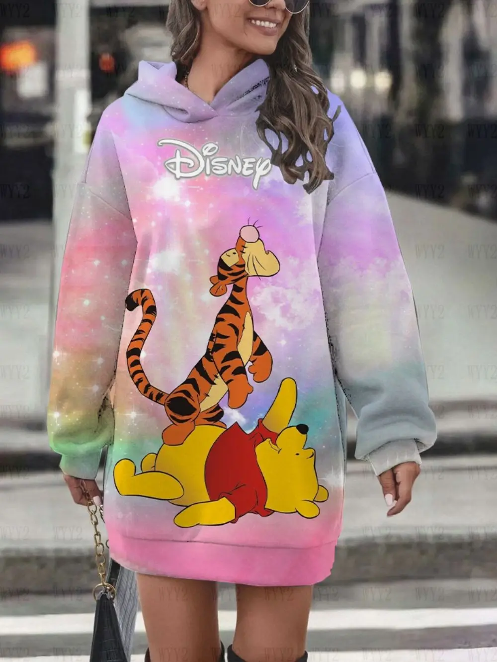 Cute Disney Bear Pattern Printed Design Pullover Women Pullover Sweatshirt Fashion Retro Women Autumn and Winter Hoodie Dress
Cute Disney Bear Pattern Printed Design Pullover Women Pullover Sweatshirt Fashion Retro Women Autumn and Winter Hoodie Dress
