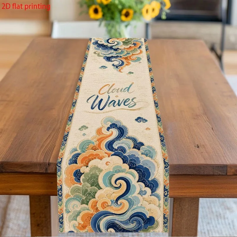 Vintage Oriental Wave Linen Table Runner Table And Kitchen Linens Room Home Decor Items For Tea Table Christmas New Year
Vintage Oriental Wave Linen Table Runner Table And Kitchen Linens Room Home Decor Items For Tea Table Christmas New Year