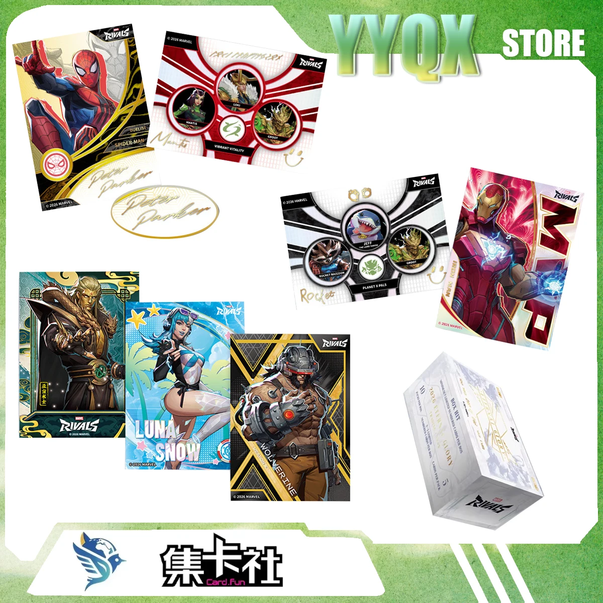 Card.Fun 2026 NEW Marvel Comics Iron Man Spider-Man Captain America Hulk Thor Black Widow Movie Peripheral Collection Card
Card.Fun 2026 NEW Marvel Comics Iron Man Spider-Man Captain America Hulk Thor Black Widow Movie Peripheral Collection Card