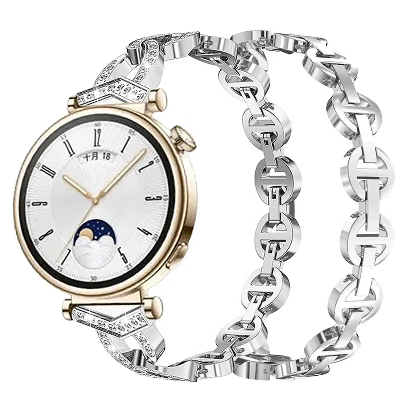 For Huawei Watch GT 4 41mm Strap For Mibro T1/GS Diamond Straps For Garmin Venu 3S/2S /Vivoactive 4S 2S stainless steel Bracelet
For Huawei Watch GT 4 41mm Strap For Mibro T1/GS Diamond Straps For Garmin Venu 3S/2S /Vivoactive 4S 2S stainless steel Bracelet
