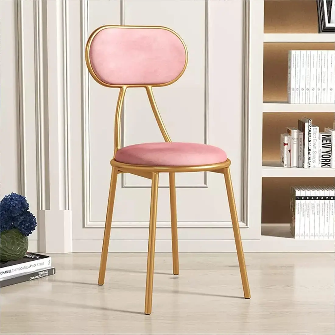 Vanity Chairs,Velvet Makeup Chair,Pink Stool Ottoman Modern Dressing Chair,Golden Metal Frame Velvet Seat For Girls
Vanity Chairs,Velvet Makeup Chair,Pink Stool Ottoman Modern Dressing Chair,Golden Metal Frame Velvet Seat For Girls