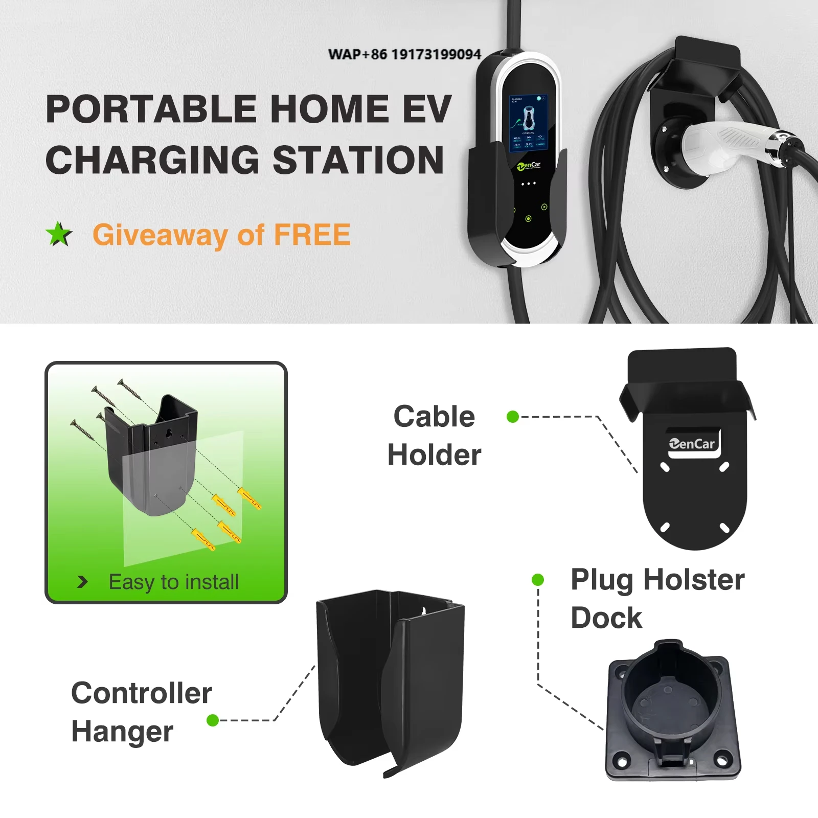 Best Selling TUV 7kW 11kw 22kw Portable EV Charger Type2 Home Charging Station IP66 Smart APP EVSE Cable with Optional Adapters
Best Selling TUV 7kW 11kw 22kw Portable EV Charger Type2 Home Charging Station IP66 Smart APP EVSE Cable with Optional Adapters