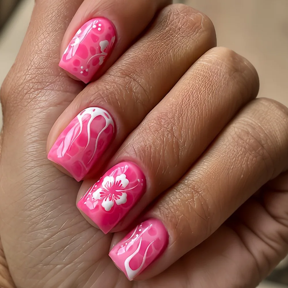 24 pieces of pink French white flower girl wearing cute removable fake nails fake nails
24 pieces of pink French white flower girl wearing cute removable fake nails fake nails