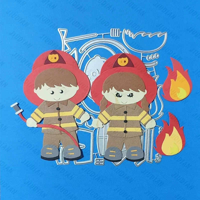 New Fireman Hero Metal Cutting Dies Scrapbooking For DIY Greeting Card Reliefs Craft Stamps Photo Album Embossing Dies
New Fireman Hero Metal Cutting Dies Scrapbooking For DIY Greeting Card Reliefs Craft Stamps Photo Album Embossing Dies