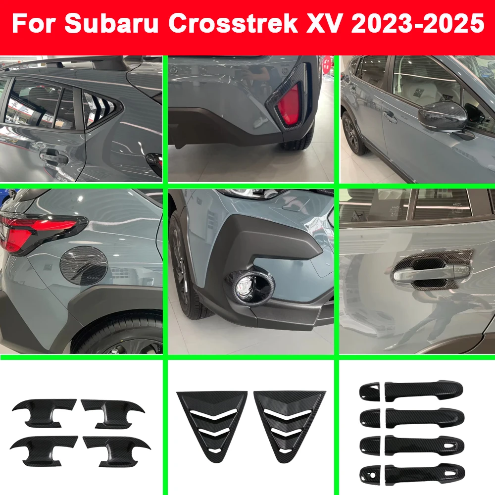 Для Subaru Crosstrek XV 2023 2024 2025 ABS противотуманные зеркальные оконные оттенки бампер Гриль отделка дверная ручка крышка чаши рамка Крышка топливного бака
Для Subaru Crosstrek XV 2023 2024 2025 ABS противотуманные зеркальные оконные оттенки бампер Гриль отделка дверная ручка крышка чаши рамка Крышка топливного бака