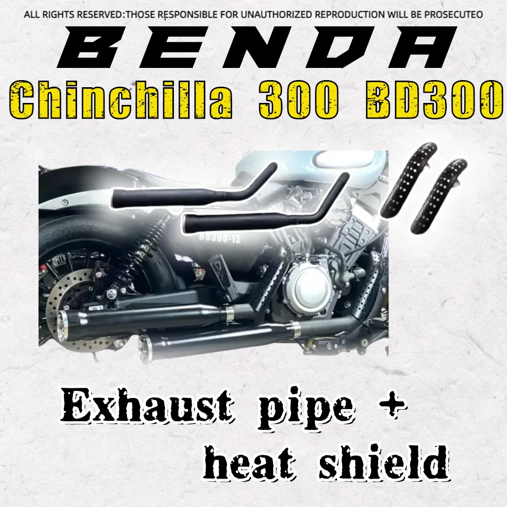FOR BENDA Chinchilla 300 modified exhaust pipe Benda BD300 modified Harley Cobra exhaust pipe
FOR BENDA Chinchilla 300 modified exhaust pipe Benda BD300 modified Harley Cobra exhaust pipe