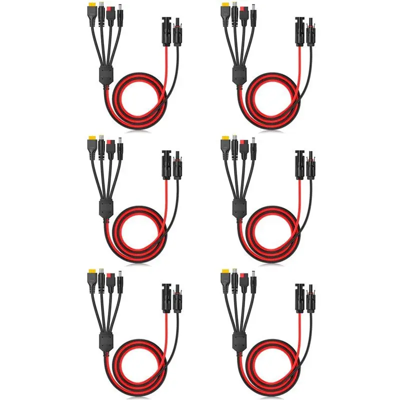 AS95-6X 4-In-1 Solar Panel Connector Extension Cable Splitter For Anderson Connector DC Adapter Power Plug XT60 Female Conn
AS95-6X 4-In-1 Solar Panel Connector Extension Cable Splitter For Anderson Connector DC Adapter Power Plug XT60 Female Conn