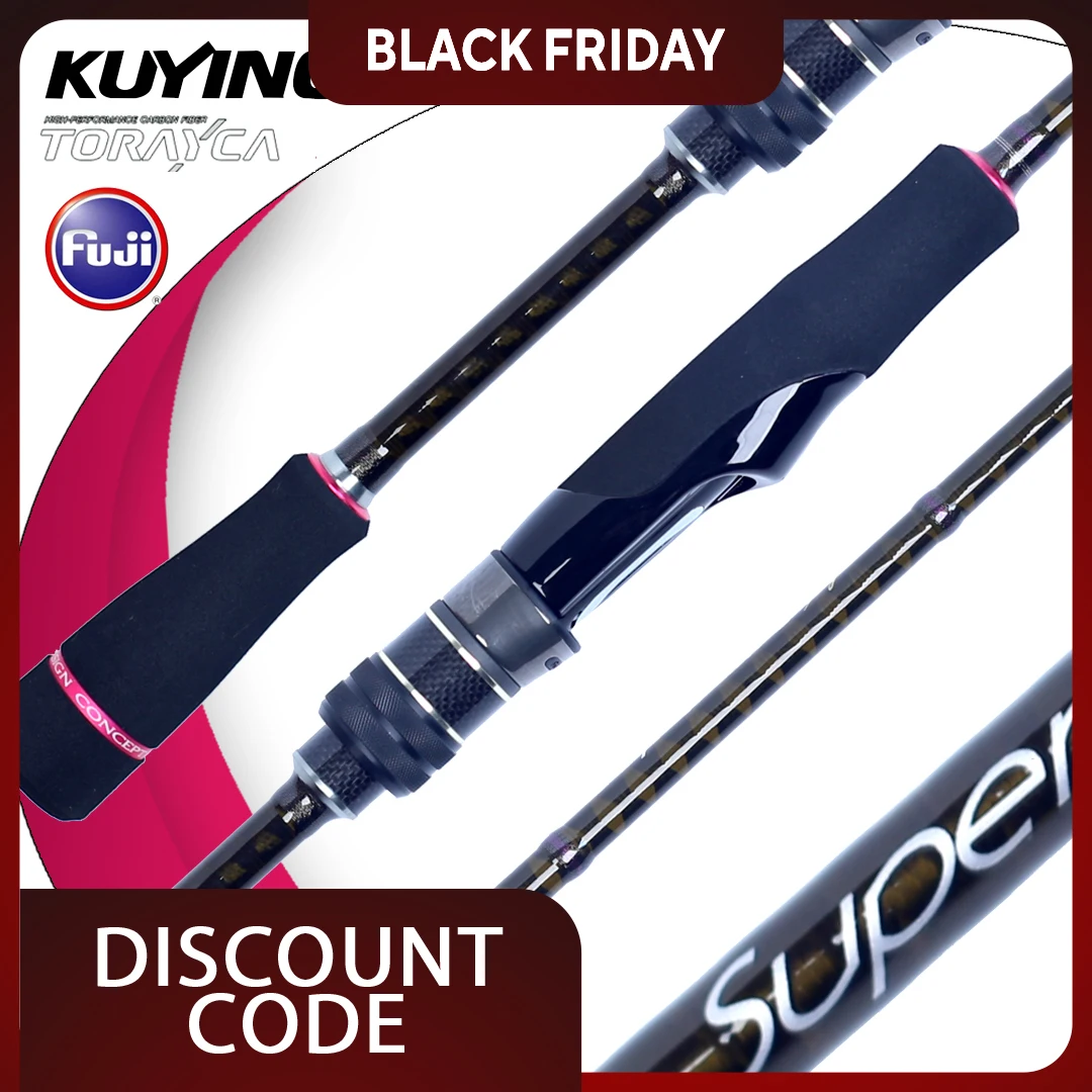KUYING SUPERLITE Fishing Rod Lure Pole Casting Spinning Fuji Parts TOray X Carbon Graft Solid Tubular Tip Bottom Water Shore
KUYING SUPERLITE Fishing Rod Lure Pole Casting Spinning Fuji Parts TOray X Carbon Graft Solid Tubular Tip Bottom Water Shore