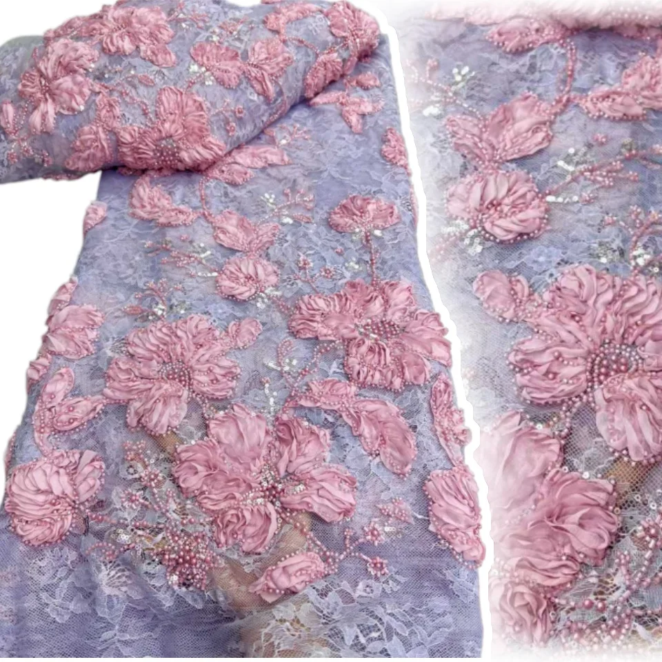 Новинка 2026: 3D-кружевная ткань с африканской сеткой и бисером, 5 ярдов, высококачественная нигерийская ткань с пайетками для свадебных платьев, модель 2251
Новинка 2026: 3D-кружевная ткань с африканской сеткой и бисером, 5 ярдов, высококачественная нигерийская ткань с пайетками для свадебных платьев, модель 2251