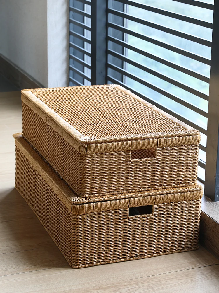 Pudong Wier Basket Sle Storage Box Der pe Underbed Closet for Clothes And Quilts with Cover Large Size Home Use
Pudong Wier Basket Sle Storage Box Der pe Underbed Closet for Clothes And Quilts with Cover Large Size Home Use